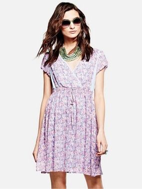 Vera Wang Princess Floral Peasant Dress 👑💜💫